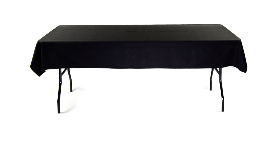 Overtekenen Typisch Betuttelen tafelkleed zwart 220 x 130 - huur linnen (gedekte tafel) [LI/6020]